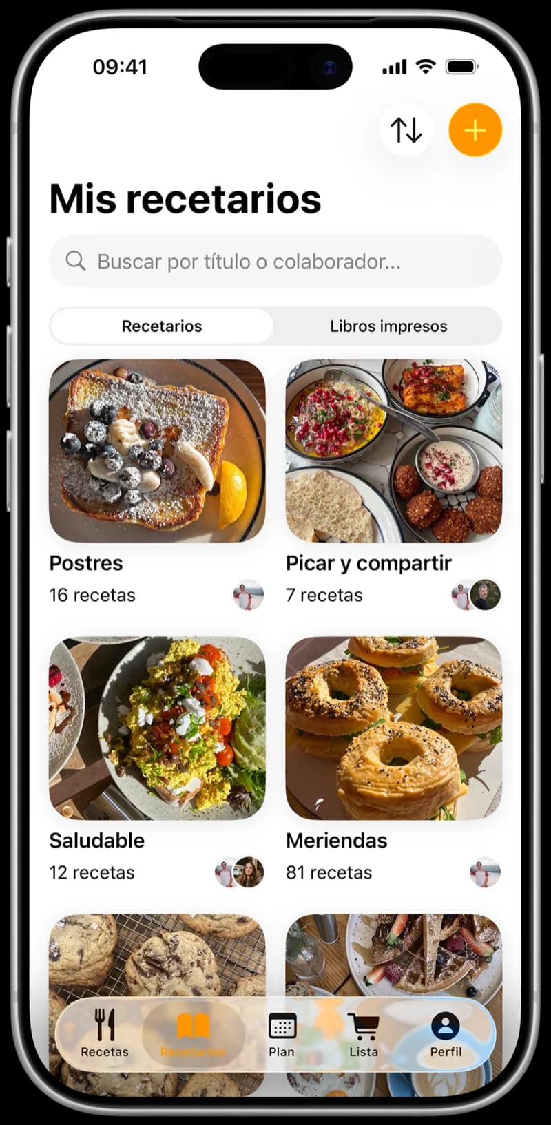 CookNest collections with the digitized recipe