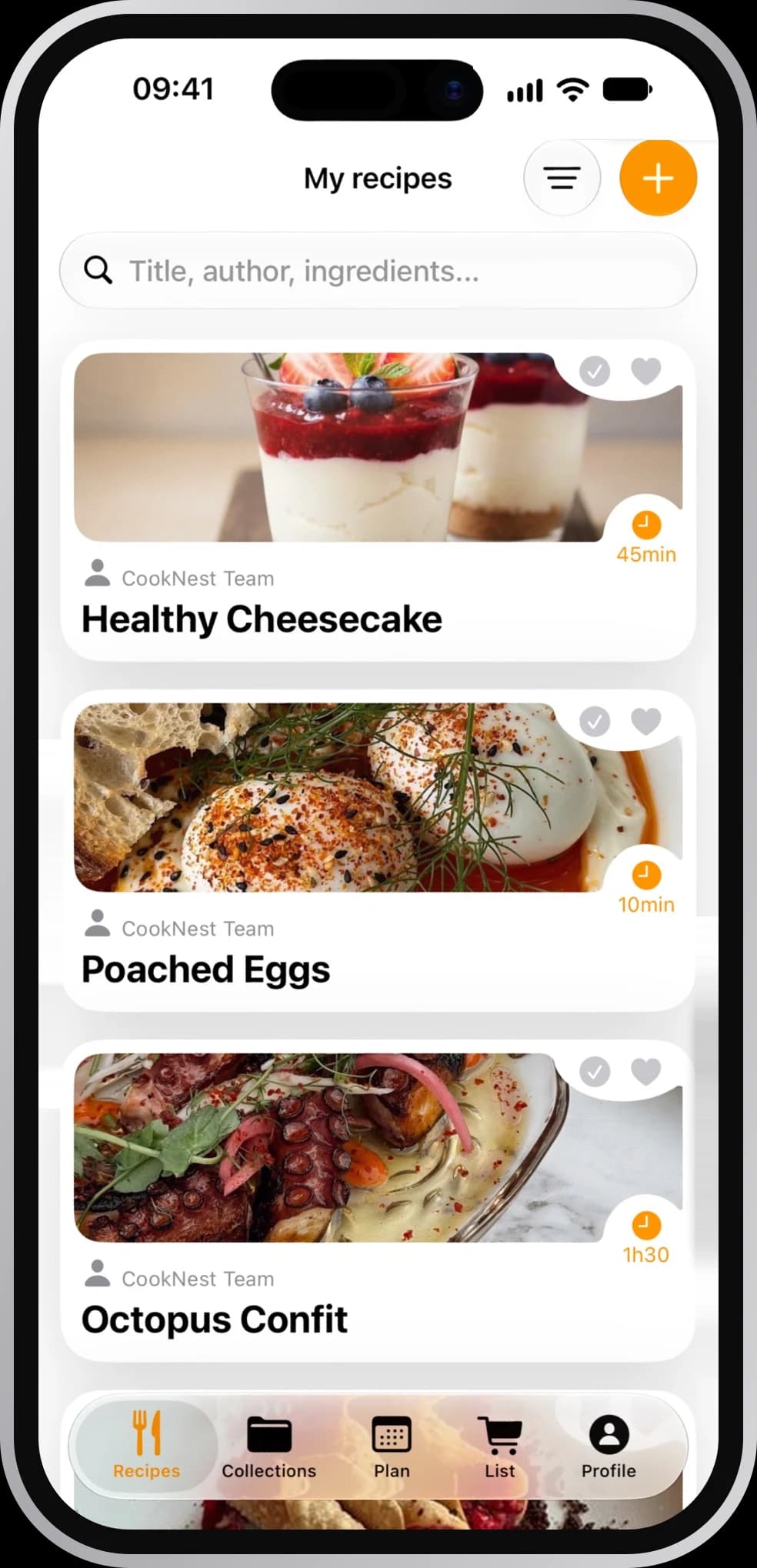 The CookNest app: My recipes, with every saved recipe in one place